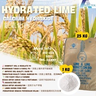 [25 KG] [1st Grade] Hydrated Lime (Ca(OH)₂) Kapur Panas Pertanian & Penternakan | Calcium Hydroxide 