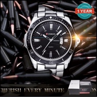 Curren นาฬิกาข้อมือผู้ชาย Silver/Black สายสแตนเลส รุ่น C8110พร้อมกล่องนาฬิกา CURREN (Clearance Sale