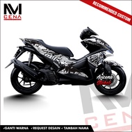 Aerox 155 Decal Sticker Aerox 155 Decal Sticker Aerox Full Body Striping Aerox Splaterx Decal