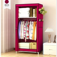 Single Size Non- Woven Cloth Curtain Wardrobe