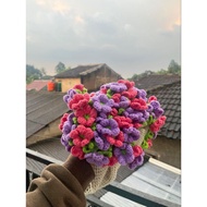 (PO) Crochet Blanket Flower knitted Flower Blanket