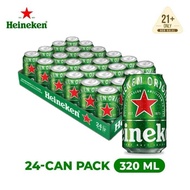 Heineken Permium Pilsner Lager Beer Can 5.0% Alcohol (24x320ml)