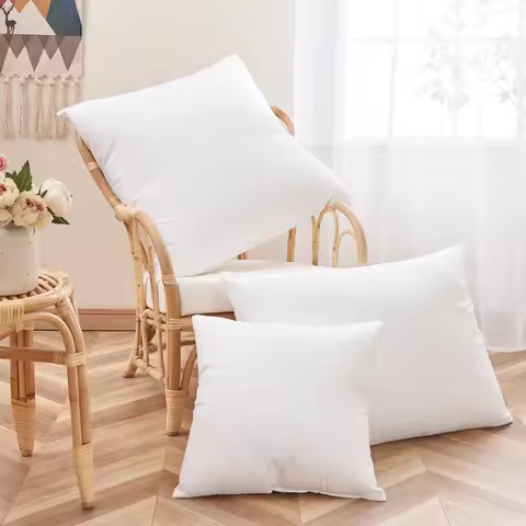 Pure Color Pillow Cushion Core Pillow Inner PP Cotton Filler Cushion Filling Home Supplies Bed Pillo