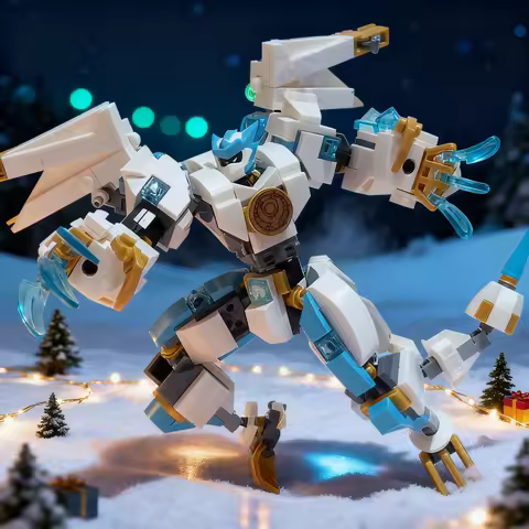 473pcs MOC Zane S Dragon Battle Mech V1 Model Building Blocks Architecture Kids Idea Birthday DIY As