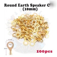 100 PCS CLIP WAYARING ,SOKET WAYAR CAR OPEN CABLE WIRE COPPER CONNECTOR LUG SPEAKER PIN 6MM/8MM