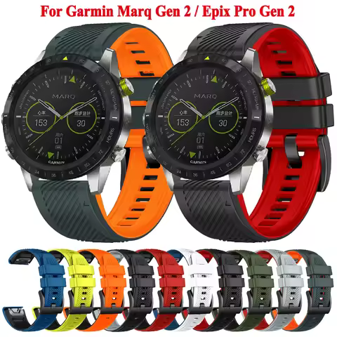 Quickfit 26 22mm Strap For Garmin Marq Gen 2 MARQ Athlete Captain Adventurer Golfer Aviator 2 Fenix 