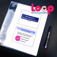 24pcs x CBE Clear File Holder Folder A4 U Shape L Shape C Shape