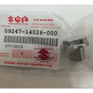 Suzuki FX125 FXR150 Belang R150 Oil Drain Plug Bolt Skru Minyak Hitam (09247-14026-000) Original SGP