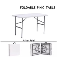 Foldable Banquet Table Function Catering Buffet Hall Folding Table Picnic Table Meja Lipat Banquet O