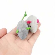 1/10pcs Cat Bell Mouse Doll, Artificial Plush Interactive Cat Doll, Indoor Cat Doll
