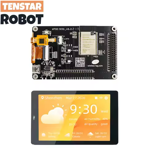 WT32-SC01 PLUS ESP32 Development Board With 3.5In 320X480 Capacitive Multi-Touch LCD Screen Built-In