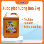 Lix floral scented laundry detergent 9kg - Long-lasting fragrance, superior cleaning, used for hand 