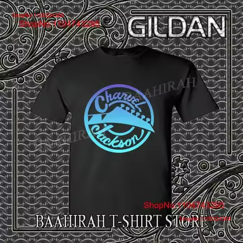 New T Shirt Charvel Jackson Guitar Blue Logo Funny Size S to 5XL vintage Washed Comfortable fashion 