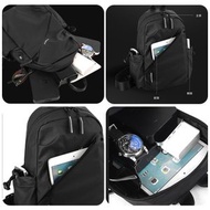 新款多功能防潑水胸包斜挎袋 運動休閒單肩包 男裝斜孭袋 輕便出行- 黑色 均碼