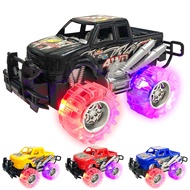 ArtCreativity Boys Girls Light Up Monster Truck Set with 4 6" Monster Trucks with Beautiful Flashing
