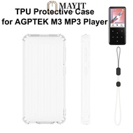MAYIT MP3 Player Cover, Dust Resistant Transparent MP3 Player ,  Raised Edges TPU Shock Resistant Pr