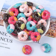 10Pcs/lot Resin Simulation Food Donut Slime Charms Supplies Filler DIY Polymer Accessories Toy Model Tool for Kids Gift