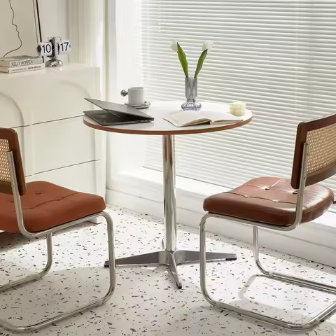 Medieval Eames Dining Table Internet celebrity ins Blogger Desk Small Unit Straight Foot Designer Ne