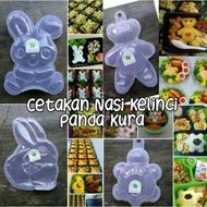 Rabbit bento pudding mold, plastic rice mold Bento Accessories for Kids