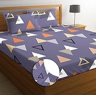 BSB HOME Premium 100% Microfiber Elastic Fitted Bedsheets with 2 Pillow Covers | Double Bed with All