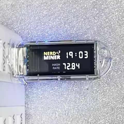 Nerd Miner 73Kh/s USB Miner Thumb Bitcoin Miner Solo Lottery Miner With Mini Display Luckyminer V3 P