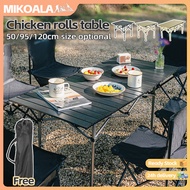 Foldable Camping Table Meja Makan Outdoor Picnic BBQ Meja Lipat Hiking Fishing  Egg Roll Table