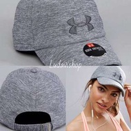 Under armour cap 棉質 運動帽 休閒帽 帽子 洋基帽 灰