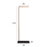 codScandinavian Modern Metal Valet Stand - Freestanding Multipurpose Suit Rack with Special Function