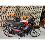 SUZUKI EXHAUST CRYSTAL RMS RACINGSUZUKI FREE STICKER ON THE EXHAUST