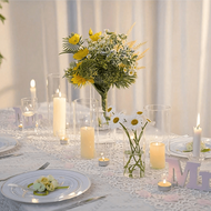 3pcs/4pcs Glass Cylinder Vases 4,6,8,10 Inch Tall Clear Flower Vase Hurricane Floating Candle Holder