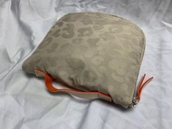 米色暗緹花布, 日系風拉鏈摺疊手挽袋, 可收納折疊式拉鏈購物袋