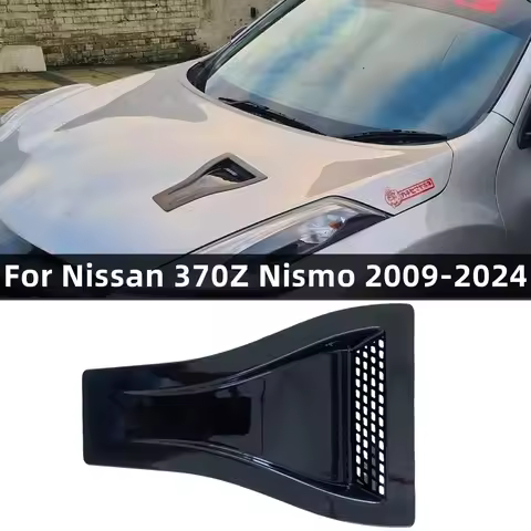 For Nissan GTR R35 Nismo 370Z 2009-2024 Universal Bonnet Scoop Air Vents Engine Hood Car Exterior Pa