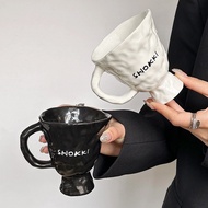 Niche Design Sense Cup Ceramic Coffee Cup Creative Mug High-End Sense Water Cup ins Hand Pinch Gift 