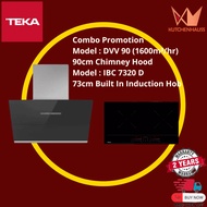 TEKA 90cm Cooker Hood DVV 90 &amp; 73cm Built in Induction Hob IBC 7320D / KUTCHENHUASS