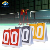 Perfeclan Sports Scoreboard 2 Digit Tabletop Score Flipper Flip Scoreboard for Badminton