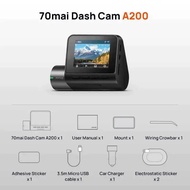 กล้องวงจรปิดรถยนต์ 70mai Dash Cam A200 จอ LCD 2 นิ้ว กล้องรถยนต์ 1080P กล้องมองหน้ามองหลัง กล้องมองข