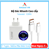Bộ Sạc Nhanh Xiaomi 120W Bộ Sạc Nhanh Xiaomi 67W 33W USB sang Cáp Sạc 6A Type C Mi Charge Turbo 67W
