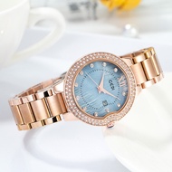 GEDI GEDI New Genuine Large Dial Steel Band Watch Female Korean Version Fashion Diamond-studded Wate
