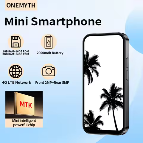 ONEMYTH M17 Pro-4.0 inch Mini Android Phone | 4G Dual SIM | 3GB+64GB | Type-C | GPS | Play Store | F