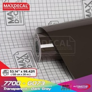 MAXDECAL 7700 - G073 Transparent Dark Grey 135 cm [METER]