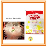 MERAH ! (1 Piece) 36 inch Transparent PVC Balloon, Red Bobo Balloon, Transparent PVC Balloon