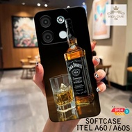 HP ITEL A60S Case - Rajacase - ITEL A60 Casing A60S/ - Branded case Motif - Cellphone protector - IT