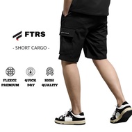 V3 - Men's Cargo Shorts Black Cargo Shorts Premium Fleece