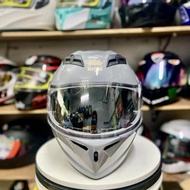 Mũ bảo hiểm Full face 2 kính Royal M266 Xám xi măng Helmet
