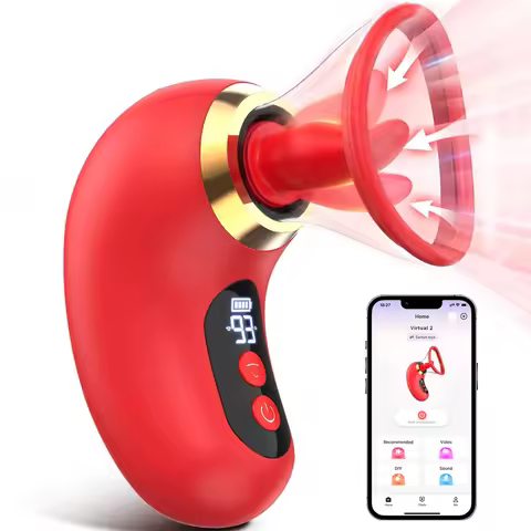 AV Digital Tongue Licker, Clitoral Sucking G-spot Stimulating Massage Vibrator, Female Self-Stimulat