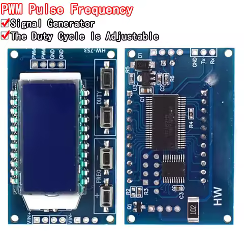 1Hz-150Khz Signal Generator PWM Board Module Pulse Frequency Duty Cycle Adjustable Module LCD Displa