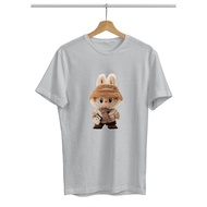 Women's Short Sleeve T-Shirt with Labubu Screen Printing \ Women's T-Shirt / Girls' T-Shirt/ T-Shirt