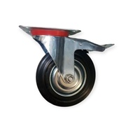 8" Inch Rubber Wheels (Brake Life) Caster Wheels Trolley Wheels Cart Showcase Trolley