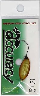 Naburaya Spoon Accuracy 0.8 inches (21 mm), 0.05 oz (1.3 g), Gold Angle #81 Lure