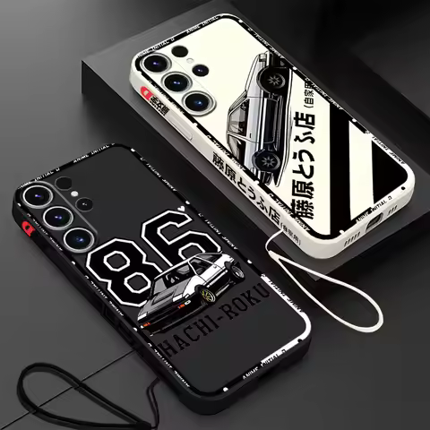 Japan Anime Initial D AE86 Case for Samsung Galaxy S21 Plus S22 S24 Ultra S23 Ultra 5G S20 FE Luxury